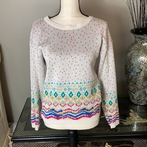 Landers & Co Vintage size medium women’s sweater long sleeve multicolor